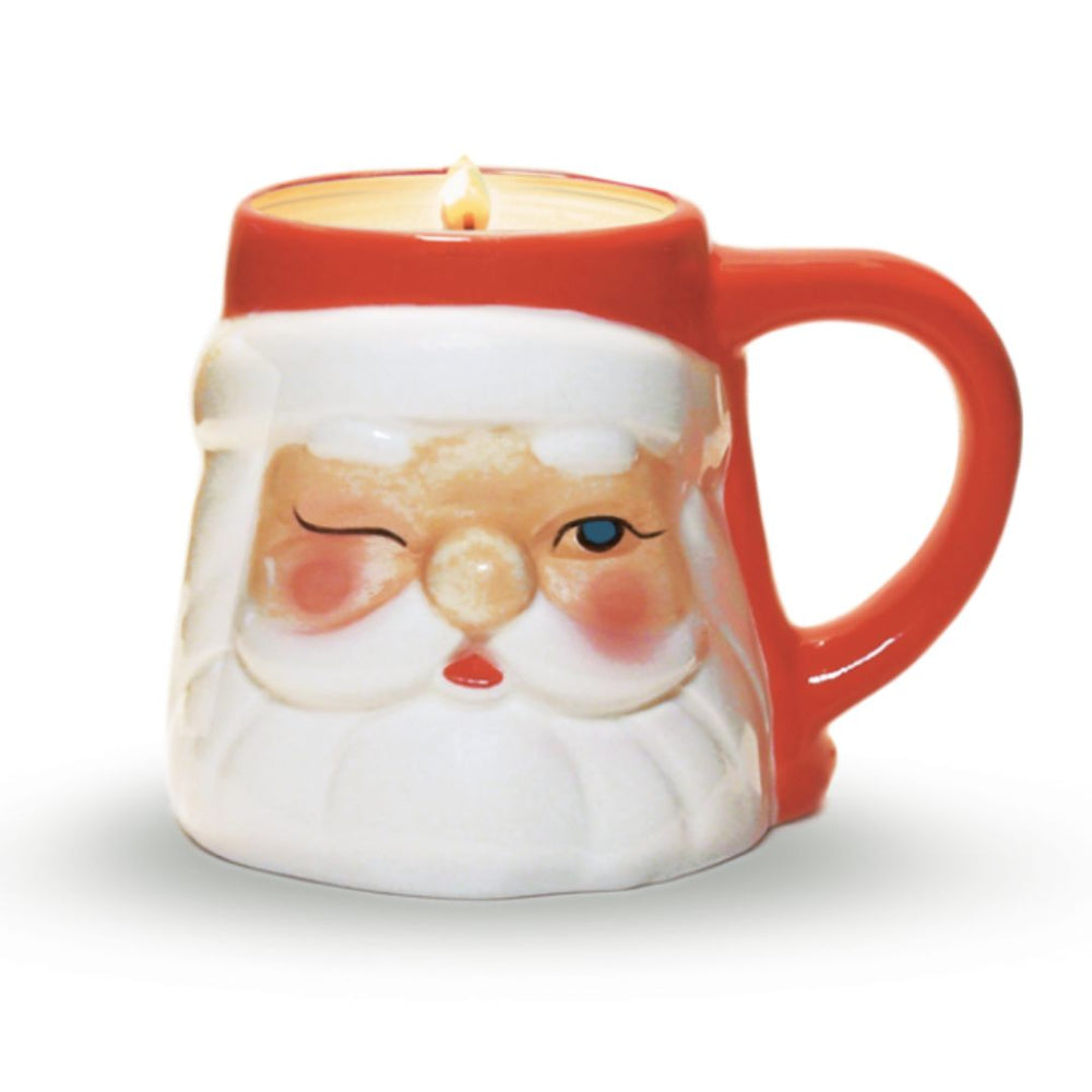Ceramic Santa Mug Candle
