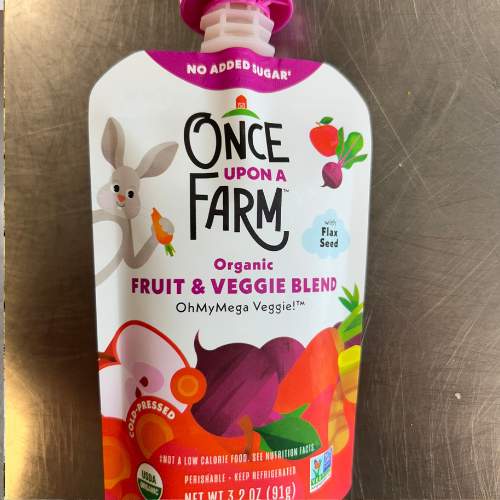 Once Upon A Farm Fruit and Veggie Packet - OhMyMega Veggie!