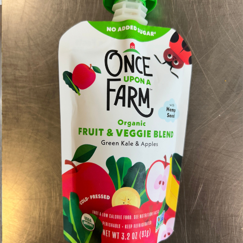 Once Upon A Farm Fruit and Veggie Packet - Green Kale and Apples