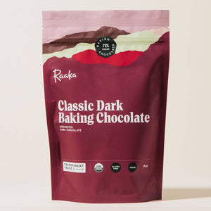 
            
                Load image into Gallery viewer, Raaka 71% Classic Dark Baking Chocolate
            
        