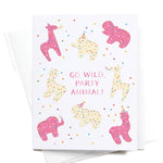 Go Wild Party Animal Frosted Cookies Card