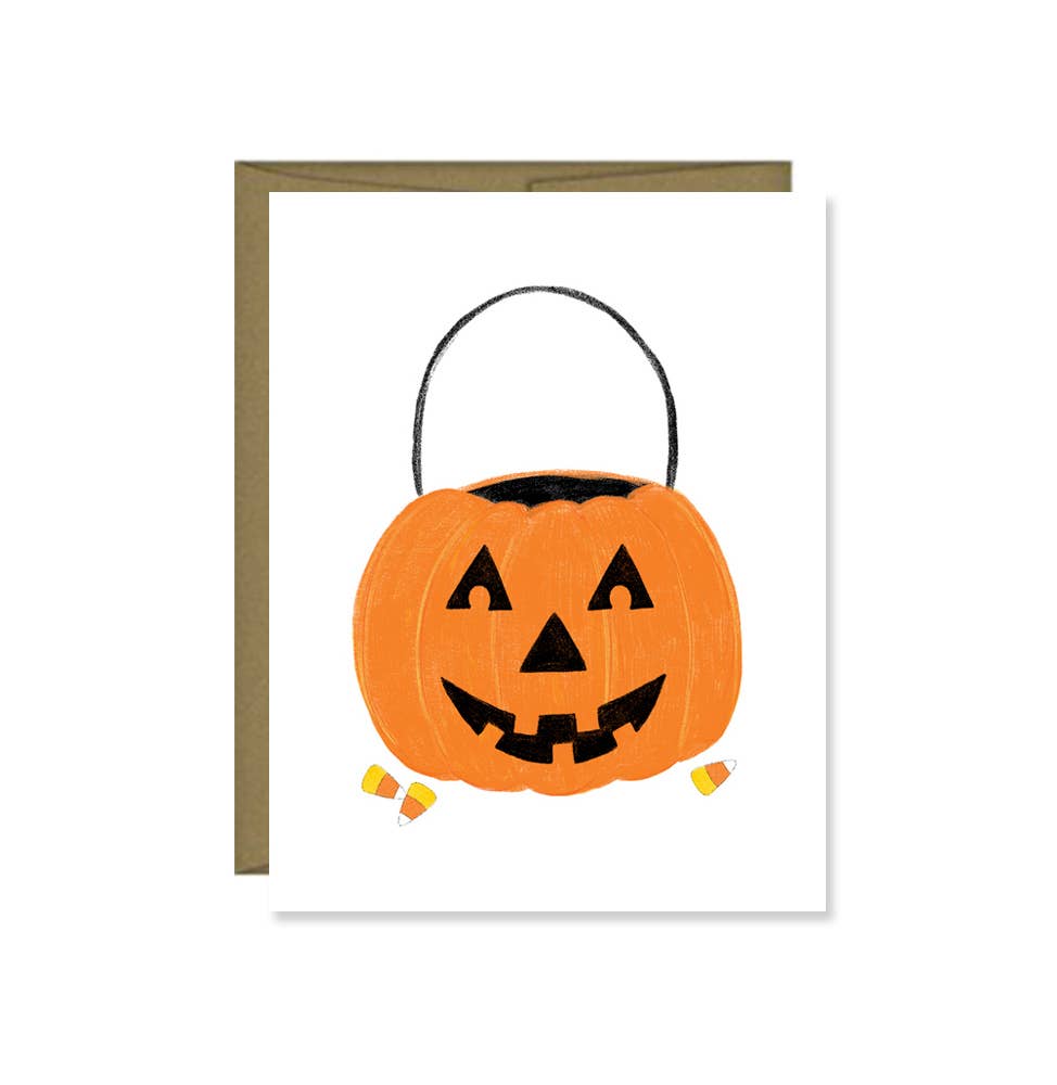 Jack O Lantern Halloween Greeting Card