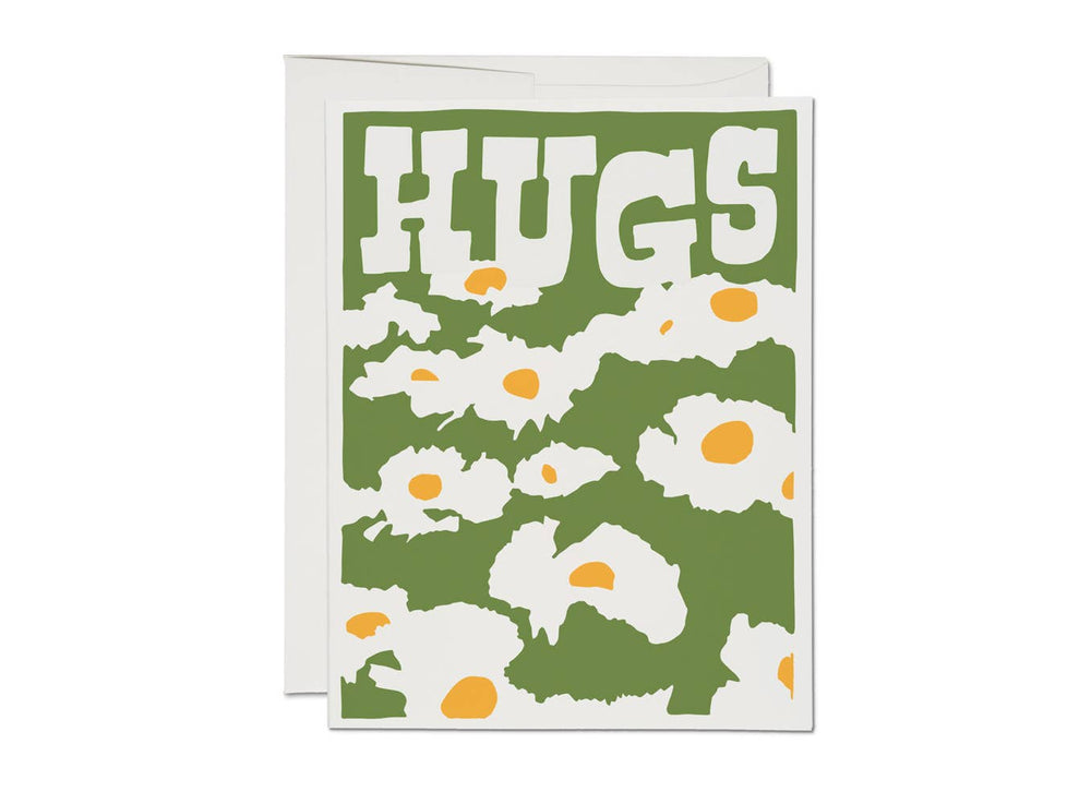 Matilija Poppy Hugs Encouragement - Greeting Card