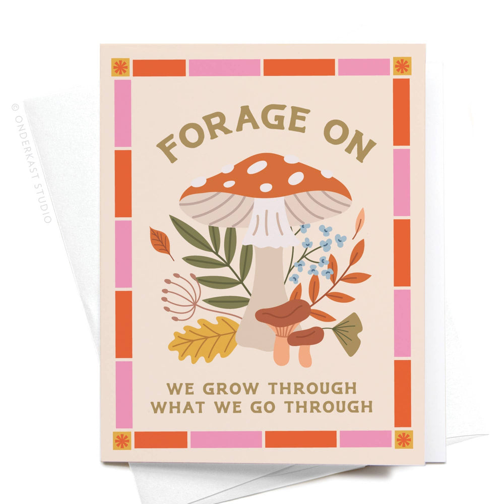 Forage On Mushroom Greeting Card