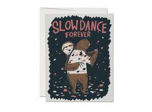 Slow Dance Sloths love greeting card