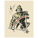 5'' x 7'' Old Sea Captain Nautical Greeting Card