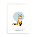 Stone Cold Fox - Birthday Greeting Card