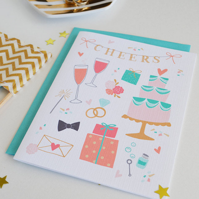 Cheers Wedding Celebration - Greeting Card