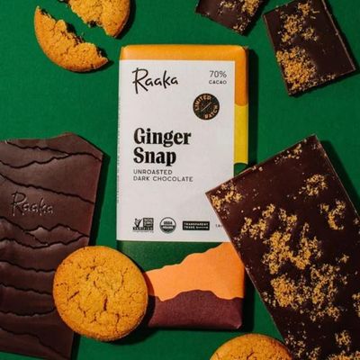 Raaka 70% Cacao Ginger Snap Limited Edition Chocolate Bar