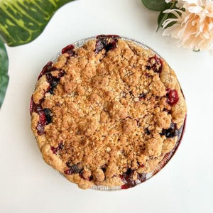 Apple Cranberry Pie with Oat Crumble