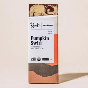 
            
                Load image into Gallery viewer, Raaka 60% Cacao Pumpkin Swirl Chocolate Bar - Limited Batch!
            
        
