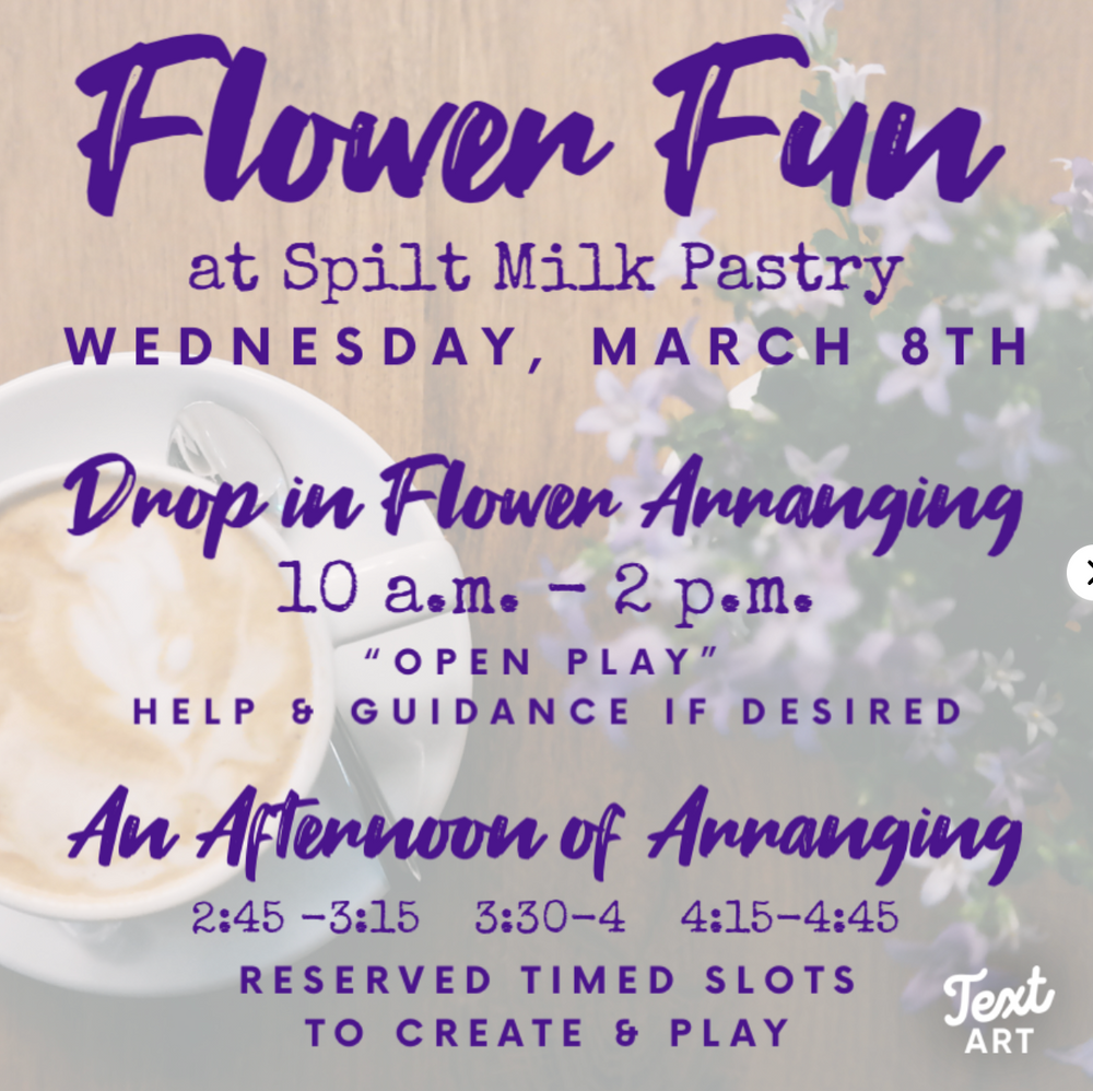 Flower Fun for International Women's Day with Pickle Hill Parties