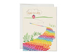 Happily Ever After Rainbow Brick Road Wedding Greeting Card