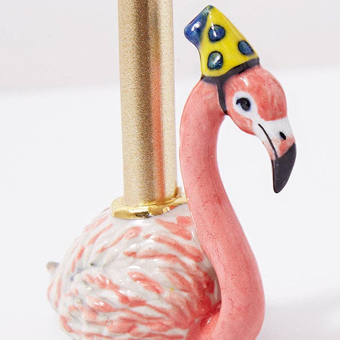 Flamingo "Party Animal" Pie & Cake Topper